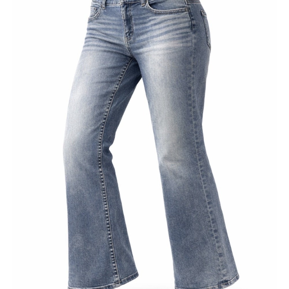 BKE Jeans Womens 38x30 Blue‎ Denim Bootcut Payton Distressed Pockets